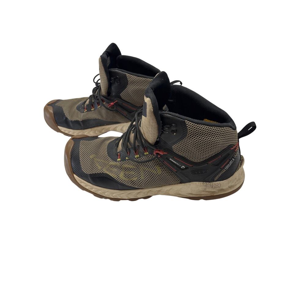 KEEN men’s waterproof hiking boots size 14 brown black outdoor trail shoes